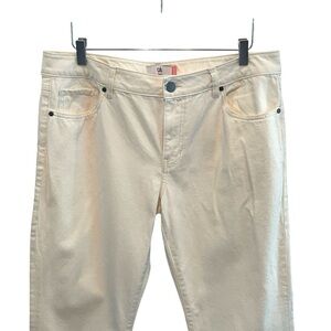 CAbi White Women's Boot Cut 100% Boyfriend Jeans Size 12